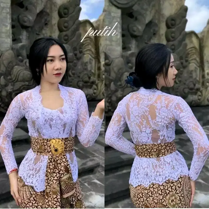 (TERLARIS) kebaya borkat sofia, atasan kebaya kutu baru lengan  Panjang Setelan Wisuda Kondangan Pesta kebaya berisi kancing 7