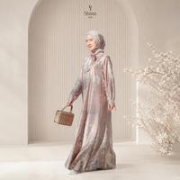Gambar Shirinzein - Gamis Dress Terbaru 2026 Bahan Silk Busui & Wudhu Friendly Jumbo Haerumi - Coksu, L dari Shirin Zein Store Kab. Pati 4 Tokopedia