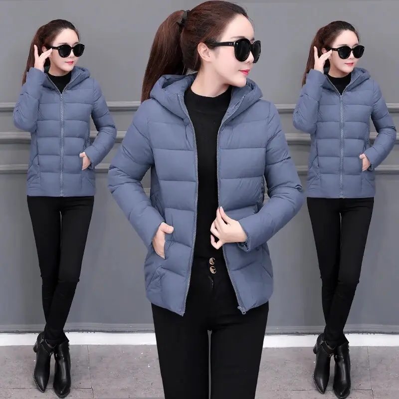Jaket Winter Wanita Musim Dingin Casual Panjang 3