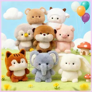 Boneka Animal Ukuran 16cm / Boneka Lembut Pig Hewan DAN Boneka Lucu Murah Boneka / Fluffy Boneka / Mainan Anak Hadiah Ulang Tahun