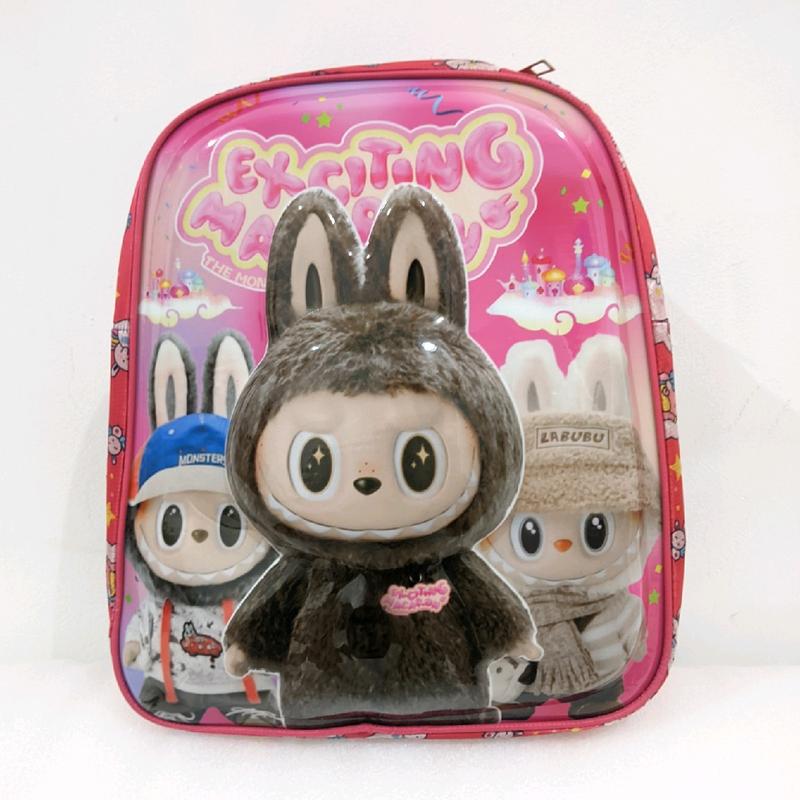 TAS SEKOLAH ANAK TK CEWE GAMBAR LABUBU BER LED (DUA RUANGAN)TAS RANSEL ANAK GAMBAR FASHION 6