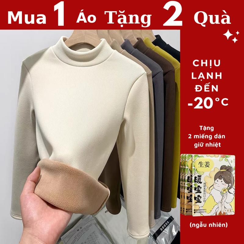  {Mua 1 áo tặng 2 quà} AL504 Áo Thun Giữ Nhiệt Lót Lông Áo len giữ nhiệt nam nữ lót lông siêu dày áo giữ nhiệt nam,nữ lót lông dày cao cấp áo giữ nhiệt nam nữ dày dặn dành cho đại hàn HẠNH HOÀNG DESIGN 