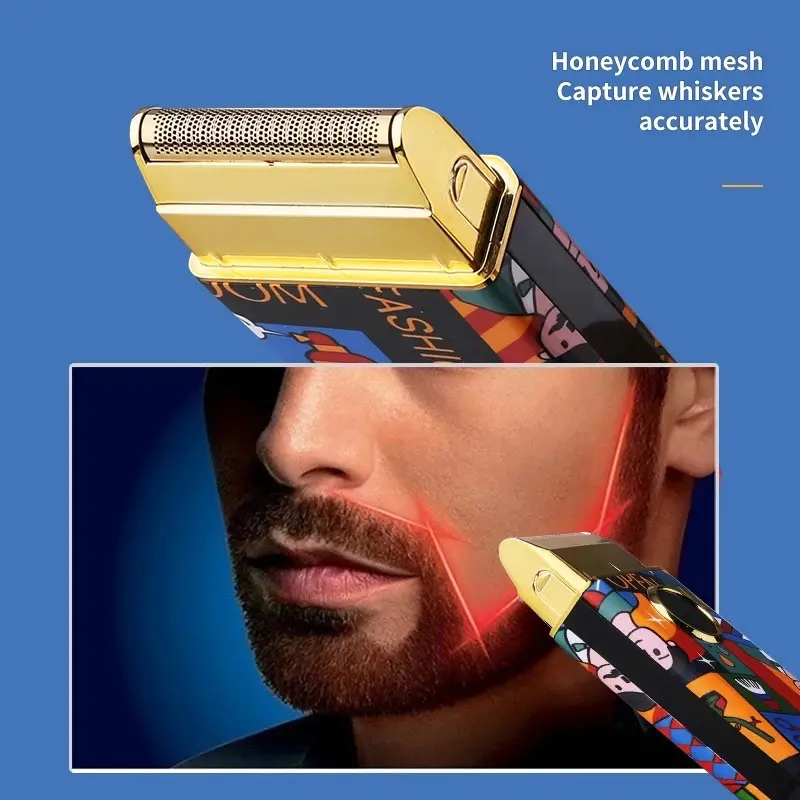 Kemei KM RS7098 Dan KM 503 Shaver Kemei Profesional Electric Hair Shaver kumis jenggot System Barbershop Cukur Elektrik 2