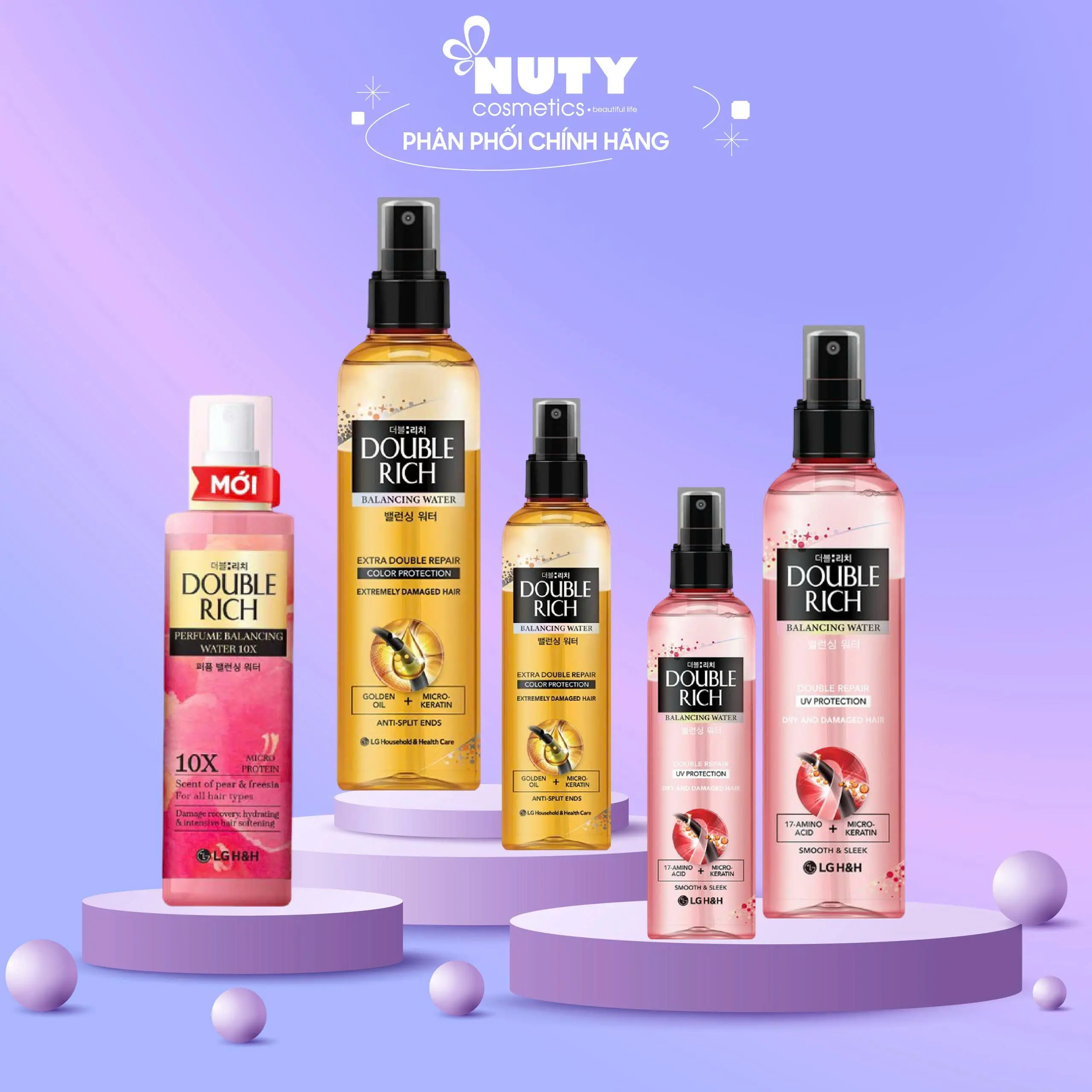 Nước Xịt Dưỡng Tóc Double Rich ( 120ml/250ml ) Nữ Chăm Sóc Tóc