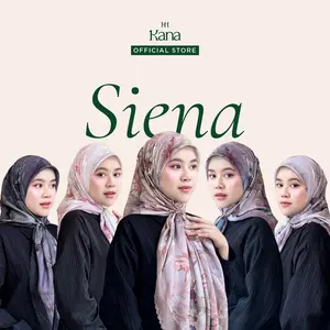 Siena Scarf - Kana Scarves | Hijab Segi Empat Voal Premium Lembut Nyaman Casual Muslim Printing 120x120 cm Motif Eksklusif Cocok untuk Formal & Casual Syal Kerudung Square