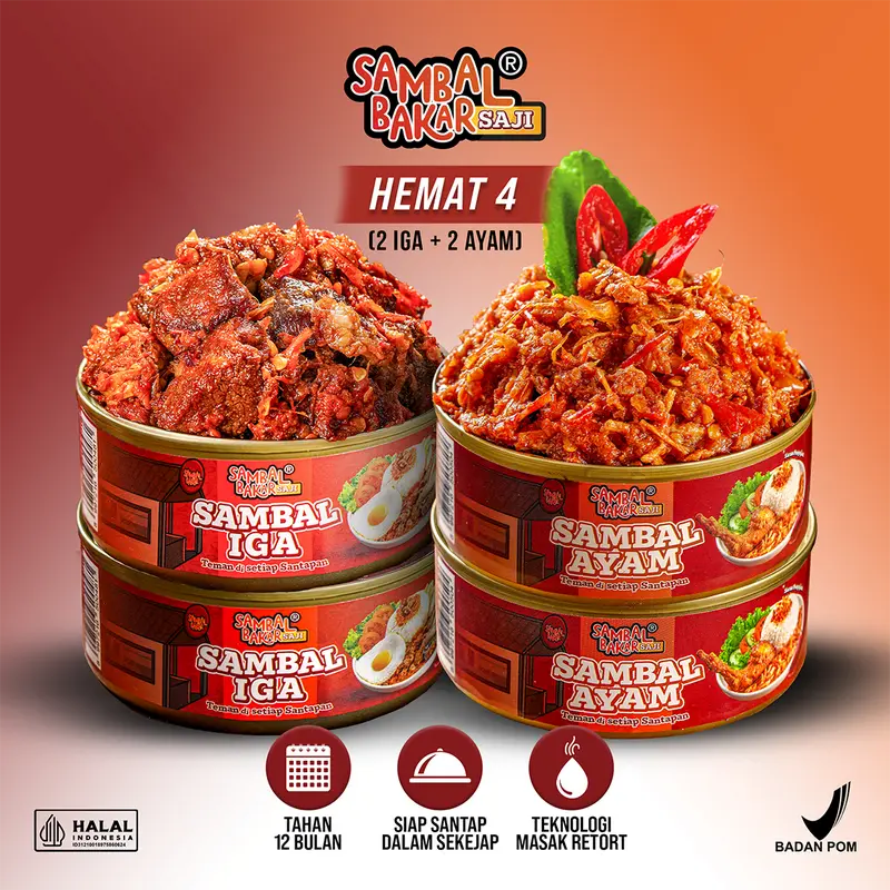 Hemat 4 - Sambal Bakar Saji - Sambal Bakar Indonesia 0