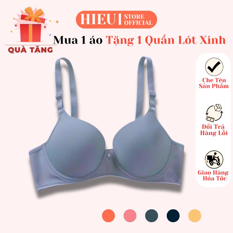    Mua 1 Áo Tặng 1 Quần   Áo Ngực Big Size Có Gọng Mút Mỏng 0.5Cm Chất Liệu Cotton Thái Mặc Mát Thoáng Khí - 2472 