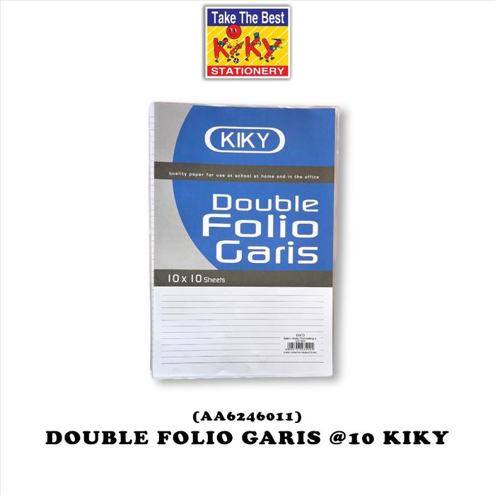 Gambar KIKY Kertas Double Folio Garis (DFG) Isi @10 Lembar/ - 1 Lembar (Pembelian Harus Kelipatan 10) - @10 - 1 Pcs dari Kiky Stationery Kota Administrasi Jakarta Barat Tokopedia