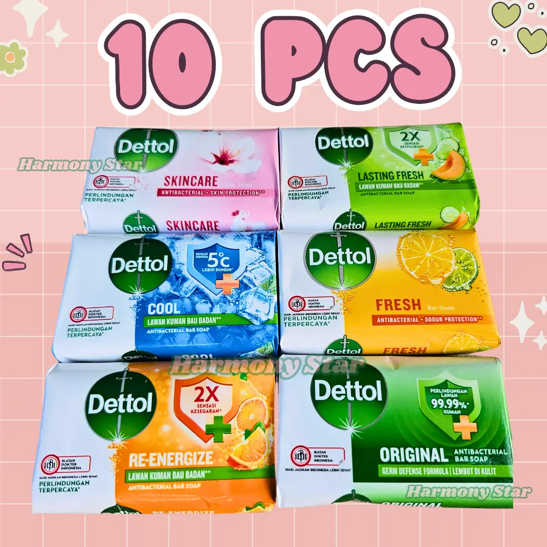 DETTOL 10 PCS SABUN BATANG 60 GR EXP 2027