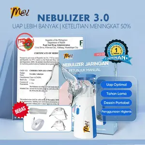 MCI Nebulizer Portabel Mesh Alat Uap Bantu Pernafasan Asma Inhalasi/ alat Nebulizer Anak / Inhaler Asma / Cocok untuk Anak-anak dan Dewasa
