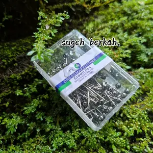 jarum pentul stainless anti karat  4 box 10 box 20 box | jarumpenul besar | jarum pentul abu/silver