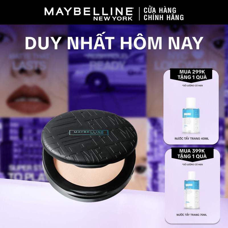Phấn Phủ Kiềm Dầu Mịn Lì 16H, Che Phủ, Chống Nắng SPF32 PA+++ Maybelline New…