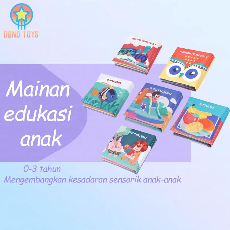 6 Buku Kain Bahasa Inggris Bayi: Mainan Edukatif Montessori untuk Stimulasi Awal, Membangun Minat Membaca Sejak Dini 0