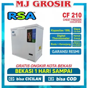 RSA CF 210 / UFH 100 / F 200 / PCF 218 / SRF 210WL CHEST FREEZER BOX LEMARI PEMBEKU 200 LITER