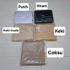 Hijab Paris Jadul Premium 110x110 - Putih, Hitam, Keki Muda, Keki, Coksu, dan warna lain