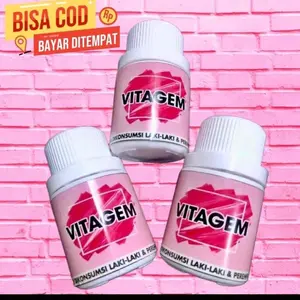 PAKET 3 BOTOL VITAGEM ISI 60-GRATIS ONGKIR