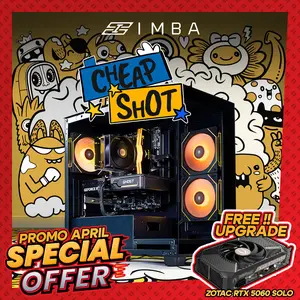 IMBA CHEAPSHOT PC I5 12400F RTX 5050 8G/ 16GB 256GB RAKITAN PC GAMING - UGE-TR-EK-COC/D4