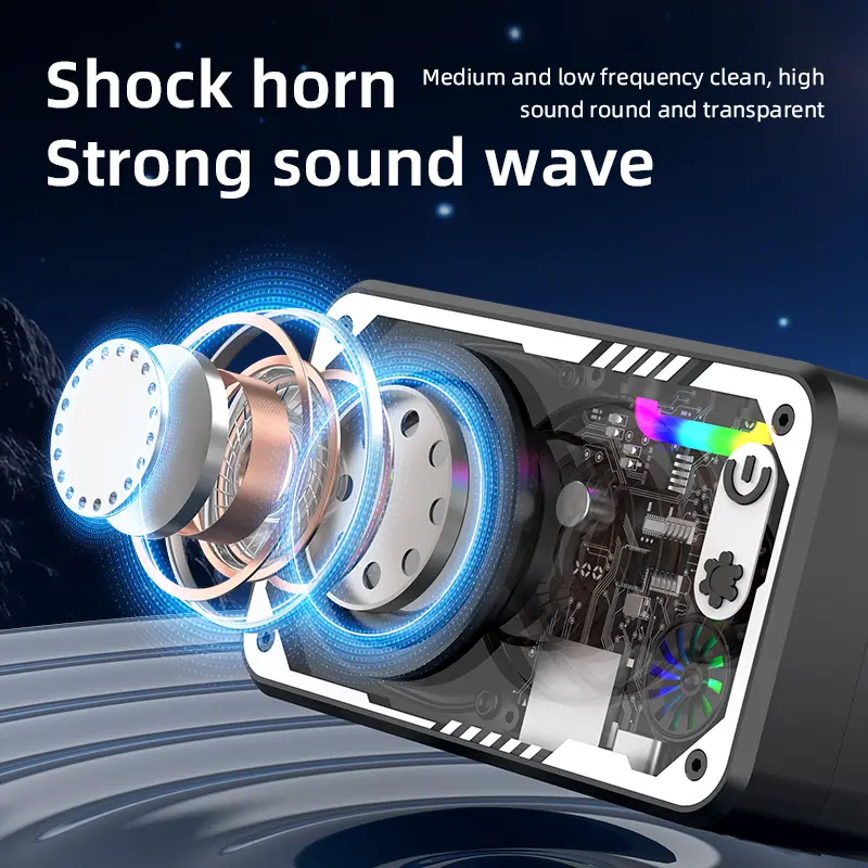 GOOJODOQ AB4085 Speaker LED Bluetooth Speaker 5.3 Surround Sound System RGB Multifunction Speaker Connect Desktop/Laptop/TV/Mobile Speaker . 3