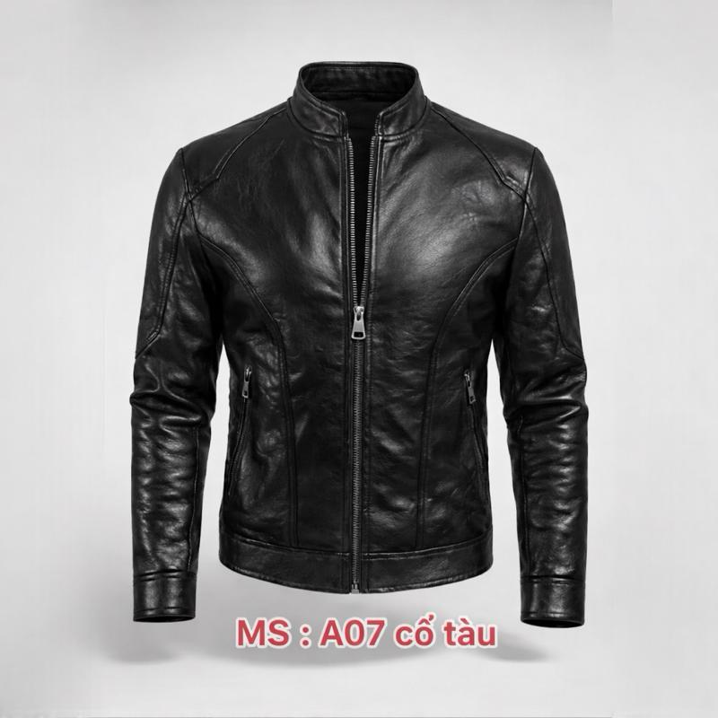  {Live Lương xuân thắng A07 cổ tròn } ÁO da quang châu lót lông,cổ tàu bè cao chất da xịn bao hành 12 tháng 