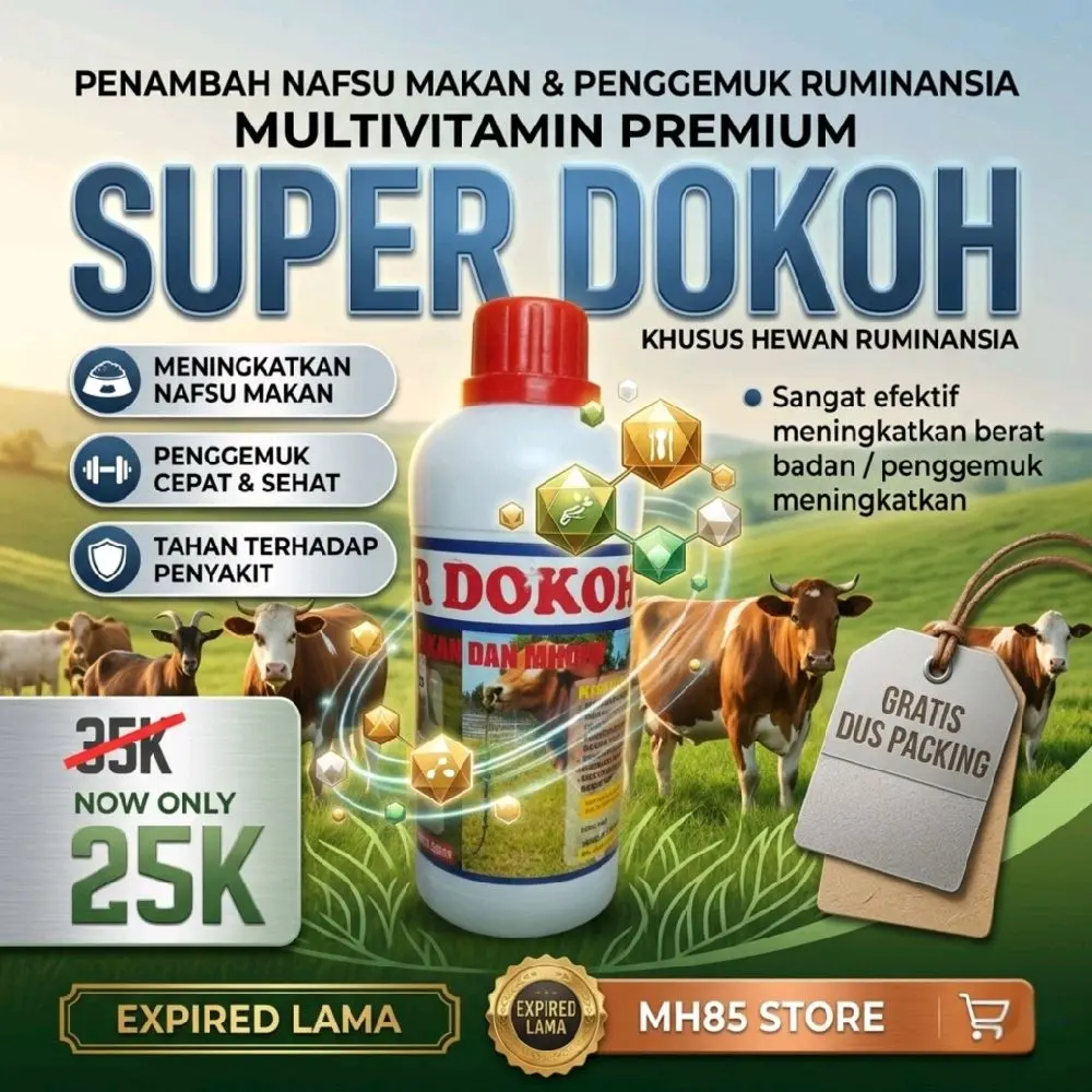 vitamin Penggemuk Penambah Nafsu Makan Hewan Ternak Sapi Kambing Domba