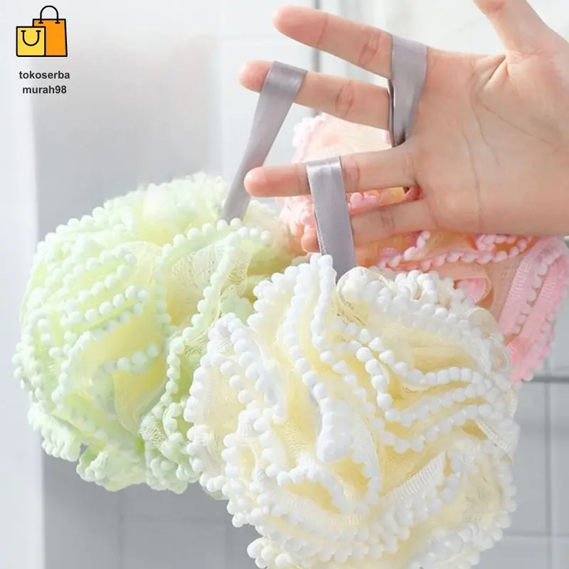 Sponge Mandi Besar / Shower Puff / Sponge Busa Bagus /Spons Mandi Pengangkat Daki Sponge Busa Bagus Bulat 0