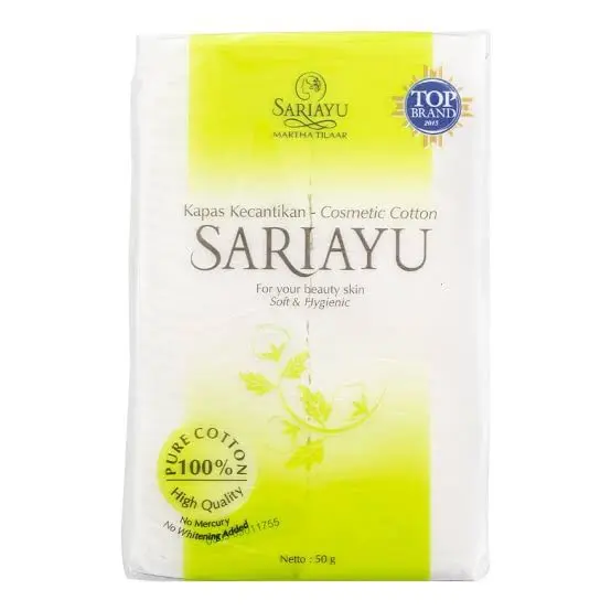 Kapas SARIAYU Facial Cotton 50gr/35gr untuk Wajah dan Muka