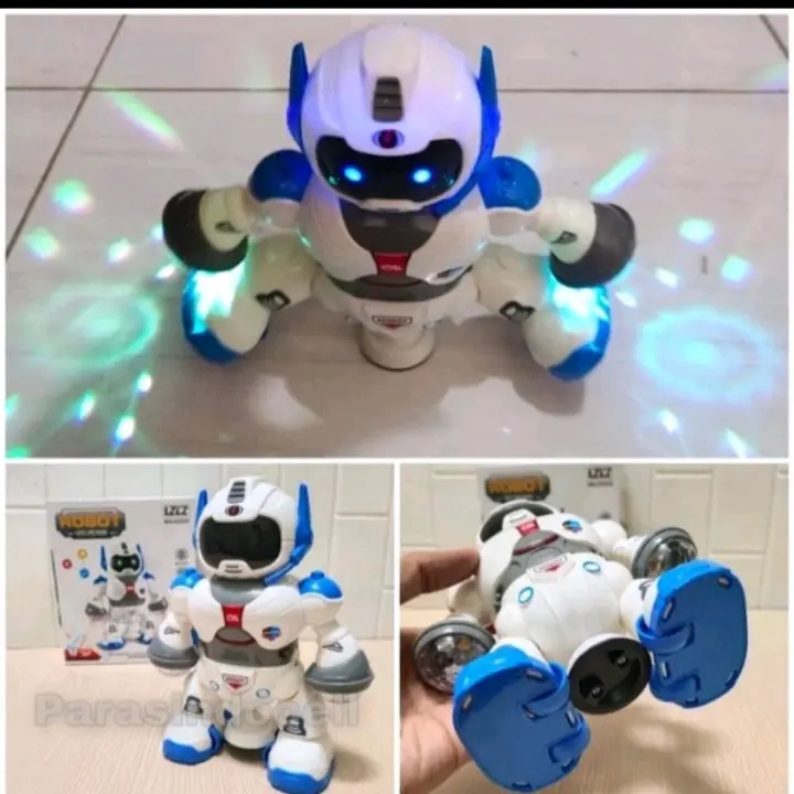 Mainan Anak Robot Dancing Musik Lighting Cool / Mainan Robot Dance Rotating 360 1