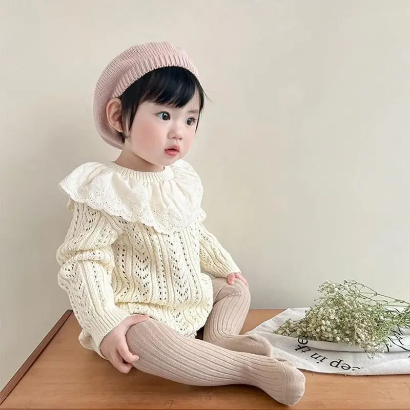 0-3 Thn | Topi Beret Bayi Anak Rajut Style Korea Wol Anak-Painter Autumn Winter Baret Berret Hat Polos Fashion Topi 7