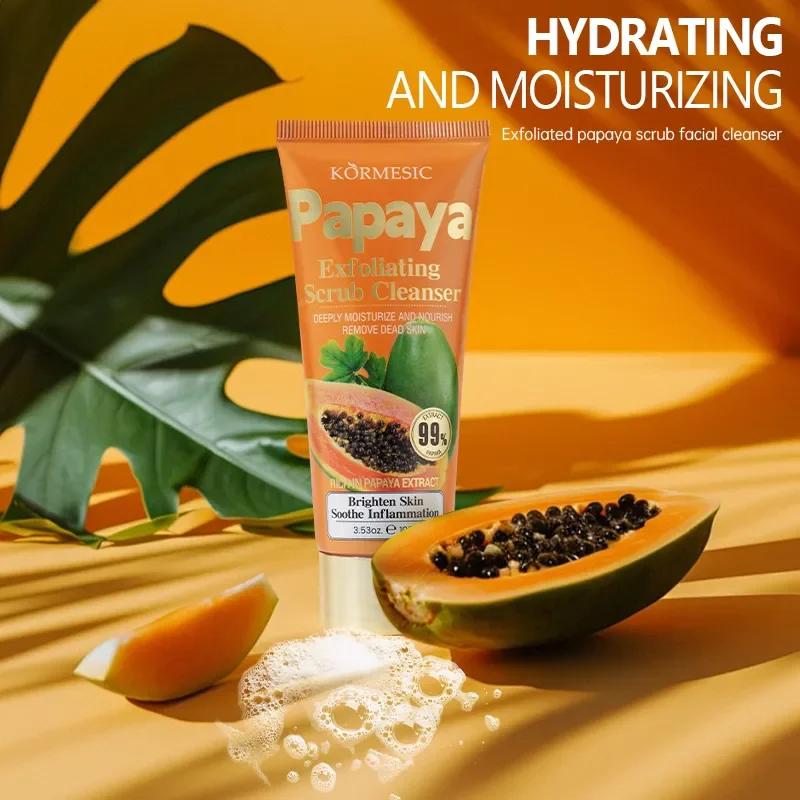 COD Kormesic Sabun Pepaya 100g Facial Wash Pemutih Penghilang Flek Hitam Mencerahkan Warna Kulit Kontrol Minyak Melembabkan Penghilang Flek Hitam Pembersih Wajah Pemutih Wajah Jerawat Tungau Pembersih