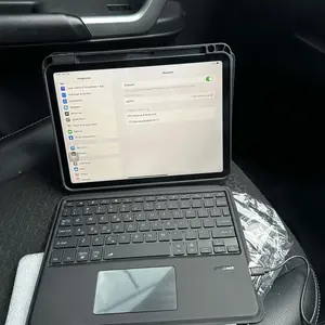 【GOOJODOQ/HANYA KEYBOARD】Gen 2 Keyboard Case for ipad Magnetic Detachable Sliding Removable Kickstand Case with Bluetooth Backlit Trackpad Keyboard Compatible With Gen 7 8 9 10.2/Air3 10.5/Air 4/5 10.9 Cover Pro 11/12.9