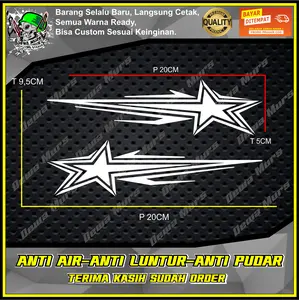 Cutting Sticker BINTANG CLING KANAN KIRI sticker