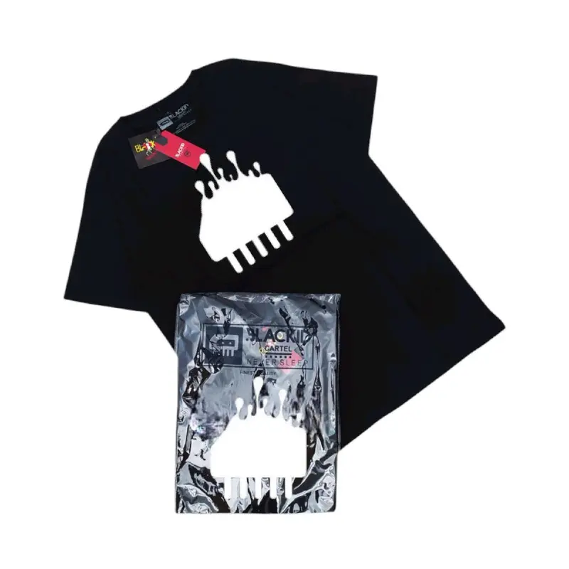Baju Kaos Cowok Distro Keren Kaos Motif Pria Dewasa Tshirt Pria Distro BLACK ID ni Combed 1