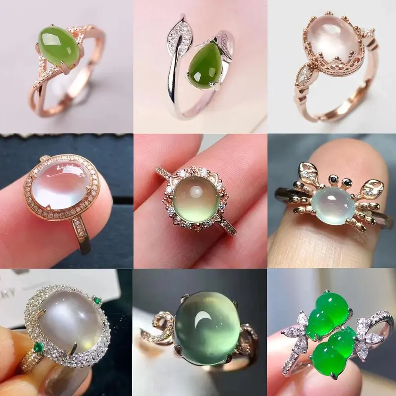 Nhẫn Chính Hãng Cho Nữ, Trang Sức Nữ Quý Phái Mở Có Thể Điều Chỉnh, Phụ Kiện Thời Trang Hàn Quốc, Nhẫn Cặp Đôi, Cổ Điển, Retro 0