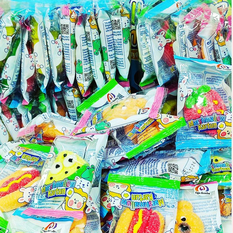 MARSHMALLOW LABUBU KARAKTER PAKET RANDOM MIX, RASA BUAH 4