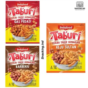 Indofood Taburi Bumbu Tabur Serbaguna Rasa Keju Sultan Barbekiu Gas Pedas Sachet 25g Bumbu Tabur Variatif untuk Berbagai Hidangan