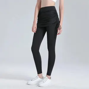 Rok serut plus Celana legging nyantai nyaman Melar Panjang Santai Soft
