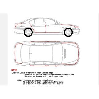 U-shaped car anti-collision strip door side invisible anti-rubbing anti-scratch strip automotive supplies decorative seal 3