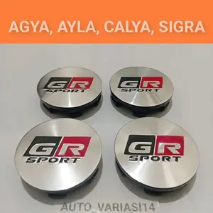 Dop roda tutup velg variasi GR Agya, Ayla, Calya, Sigra diameter 5,2 cm harga 1pcs- 1set