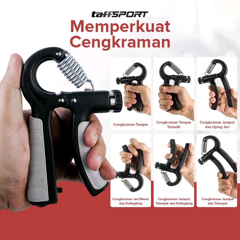 TaffSport Spring Hand Grip Finger Power Exercise 5 - 60 Kg With Counter 5