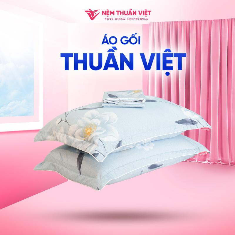 [Giá Tốt Livestream]  Vỏ Áo gối nằm Thuần Việt - Lụa Thoáng Mát, Thấm Hút Mồ Hôi Tốt - Họa Tiết Hoa Văn - Đa Dạng Họa Tiết