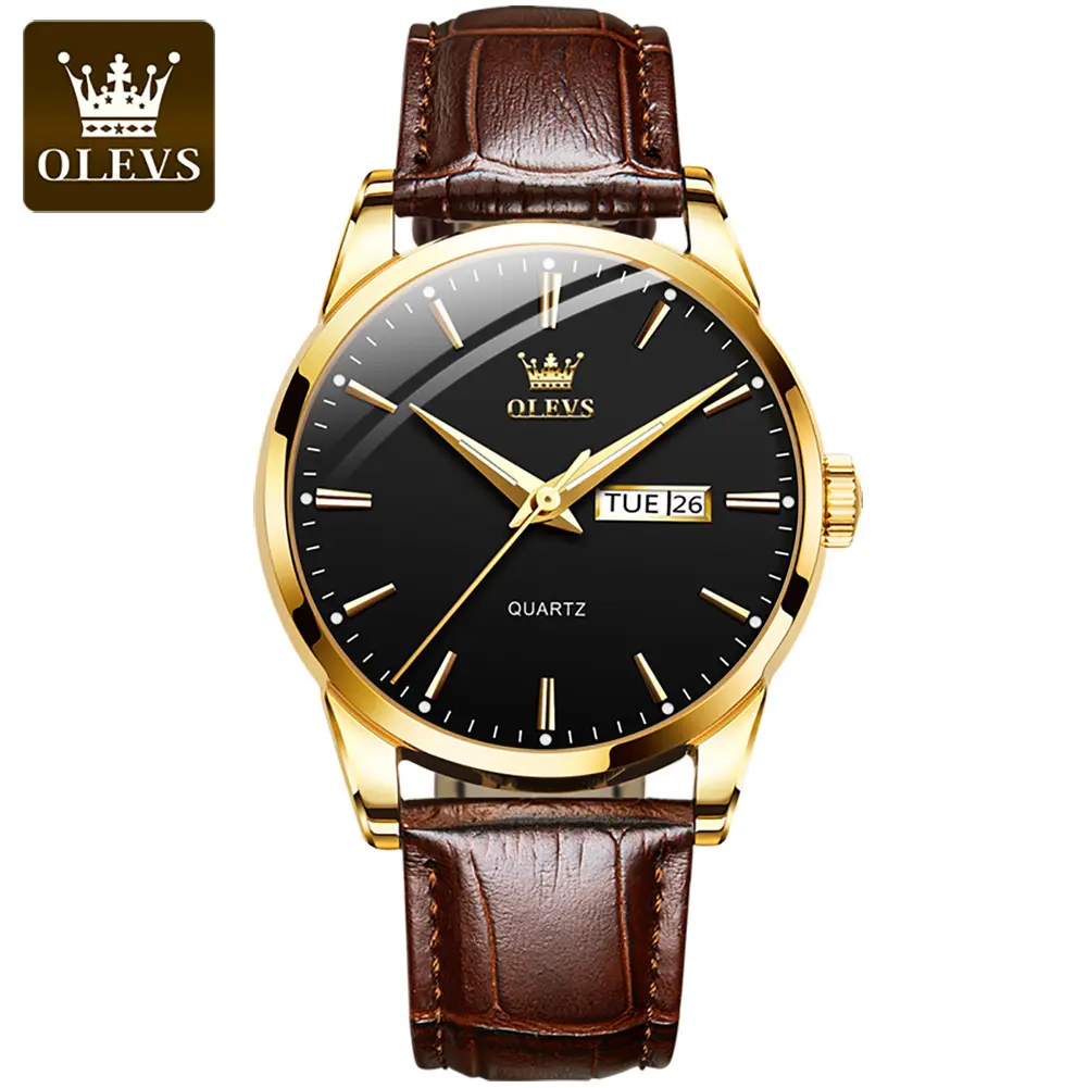 Fashion Waterproof Men's Watch #6898 Classic Business and Casual Simple Quartz Watch for Men Wristwatches Male gift