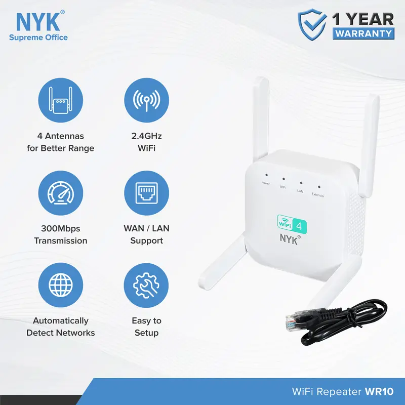 Wifi Repeater Extender WiFi Internet NYK WR10 Router WiFi Wireless WiFi Amplifier 2