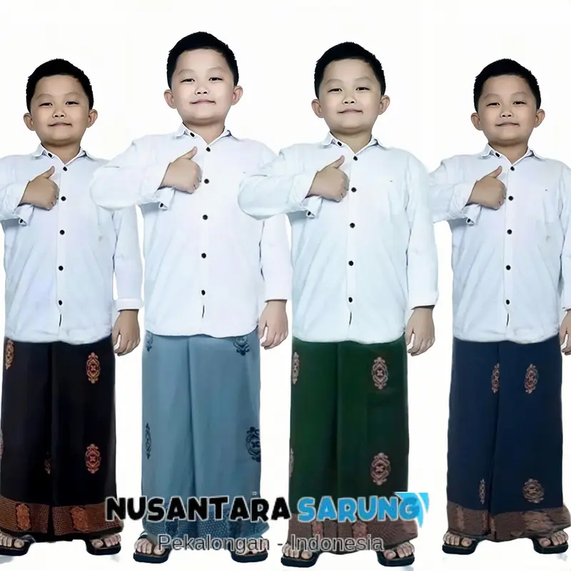 sarung anak instan karet pinggang sarung batik anak gus iqdam usia 1-11 tahun cod 3