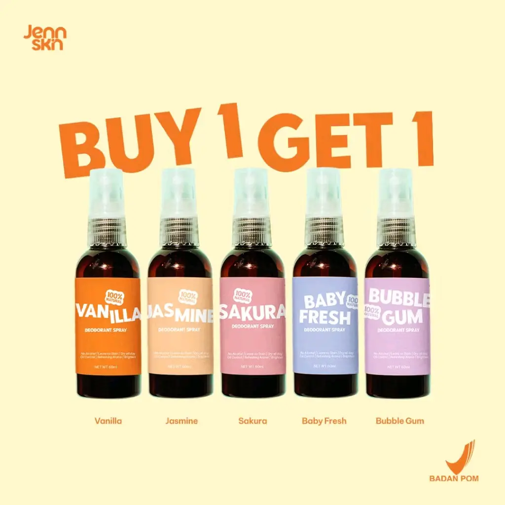 [ READY ] JENNSKIN NATURALS Buy 1 Get 1 Deodorant | Deodorant Jennskin Natural Original By Jennifer | Viral di Tik Tok Ketiak Tawas One