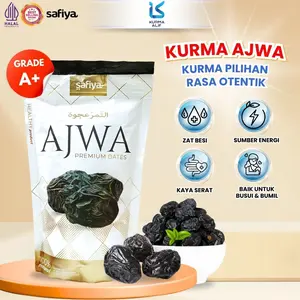 Kurma Ajwa Safiya 150 gr Asli Madinah Grade A+ Oleh Oleh Haji Umroh