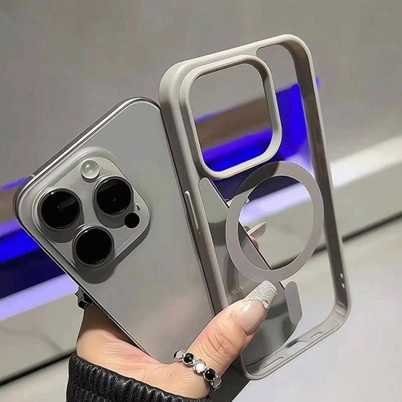 Vỏ hút từ có viền cho iPhone 17 16 15 Vỏ hút từ 14 13 11 17 17pro 17promax Đơn…