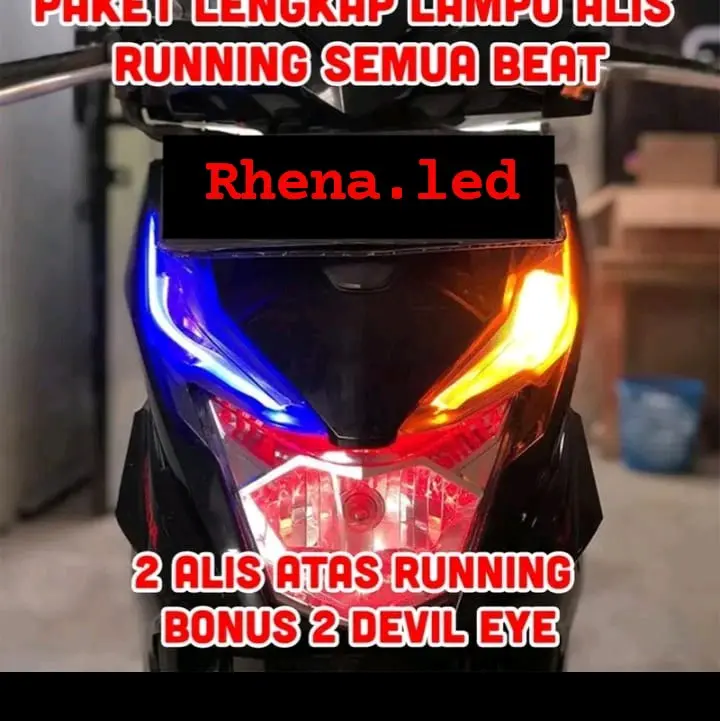SEPAKET LAMPU ALIS ALL BEAT RUNNING SEIN/ 2 MODE BONUS DEMON/DEVIL EYE