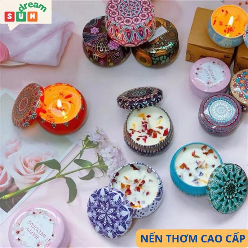 Nến Thơm Phòng Hoa Khô Thiên Nhiên Nhiều Mùi Để Lựa Chọn Thư Giãn Khử Mùi Và An Toàn Không Khói