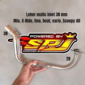 Header pipa 26 mm leher knalpot racing matic inlet 38mm scoopy fi beat karbu vario 125 150 110 old mio sporty smile soul gt m3 xride fino 125 115 pcx 160