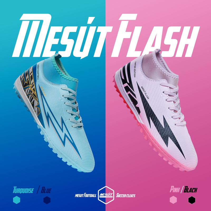 Giày Bóng Đá Sân Nhân Tạo MESÚT_Flash -[Tặng Túi Rút & Tất - Bảo Hành Đổi Size] Sneaker, Sport Giày Thể Thao Tập Thể Dục Đá Banh Chống Trơn Trượt
